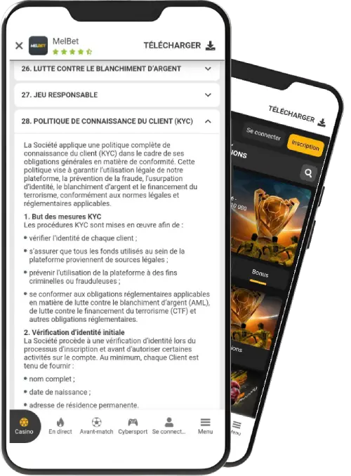 Vérification de ton profil Melbet